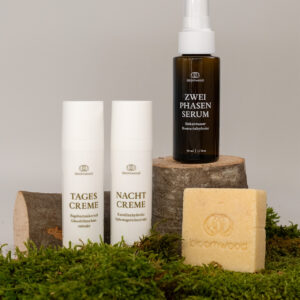 Gesichtspflege-Serie: in vier Kapiteln